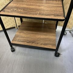 レンジワゴン 幅51.5×奥行41×高さ89.5ｃｍ レンジ台 レンジラック キッチン収納 キャスター付き 札幌市手稲区の画像