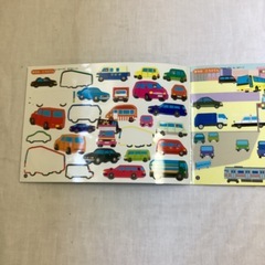 乗り物シールの画像