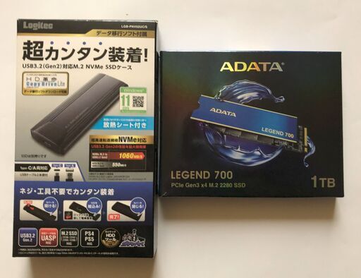PCパーツ ADATA M2 2280 SSD 1TB