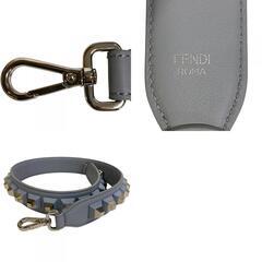 フェンディ FENDI ショルダーストラップ ストラップユー スタッズ グレーの画像