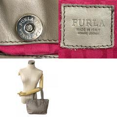 フルラ Furla トートバッグ チャーム付き ハンド グレーの画像