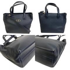 ディオール Dior ショルダーバッグ モンテーニュ CD 2way  ハンドバッグ ヴィンテージ ネイビーの画像