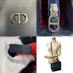 ディオール Dior ショルダーバッグ モンテーニュ CD 2way  ハンドバッグ ヴィンテージ ネイビーの画像