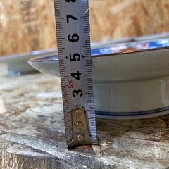 C(7577) 和食器 ８枚セット 輪花皿 有田焼 掛谷宝 17.5cm 中古品の画像