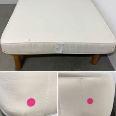 無印良品 体にフィットするマットレス 超高密度ポケットコイル ダブルサイズ 寝室 ベッド 中古家具 店頭引取歓迎 R10112の画像