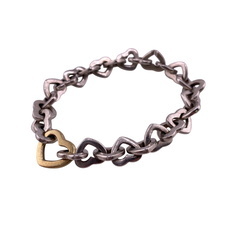 ティファニー TIFFANY&Co. ブレスレット ハートリンク バングル 750 シルバーの画像