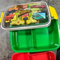 トミカ　お弁当箱　おてふきタオル（新品）の画像