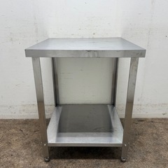 ステンレス　業務用　作業台　厨房　飲食店　W６００ｘD６００ｘＨ８００ｍｍの画像
