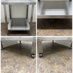 ステンレス　業務用　作業台　厨房　飲食店　W６００ｘD６００ｘＨ８００ｍｍの画像