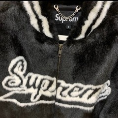 Supreme Faux Fur Varsity Jacket Sサイズの画像