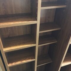 【ジャングルジャングル広陵店】フナモコ　スライド式本棚　ブラウンの画像