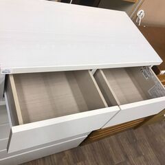 【ジャングルジャングル広陵店】整理ダンス　6段　ホワイトの画像