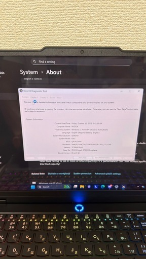 ノートパソコン Lenovo Legion 5i 2025!!!!!!