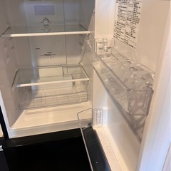 【高年式美品】ニトリ 2ドア冷凍冷蔵庫 2023年製 140L 冷蔵庫 ブラック NTR-140BK の画像