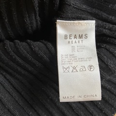 BEAMSニット、ブラック、フリーサイズの画像