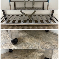 ステンレス　業務用　2層シンク流し台　厨房　飲食店　W１２００ｘD４５０ｘＨ８００ｍｍの画像