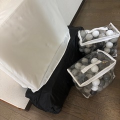 ベビーベッド　サークル　マットレス　ボールつき付きの画像