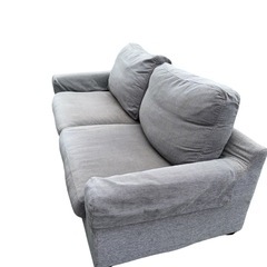 【洗える‼️早急】2人掛けソファ(3人でも座れます)の画像