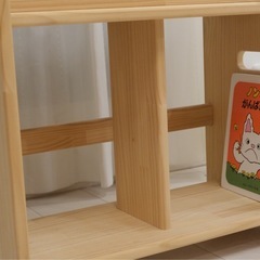 パイン材の絵本ラック　引き取り限定の画像