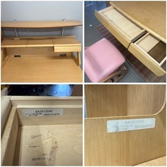 Karimoku 学習机　椅子　棚セットの画像