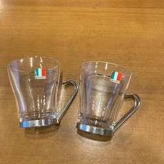 ペアティーカップ☆ガラス製の画像