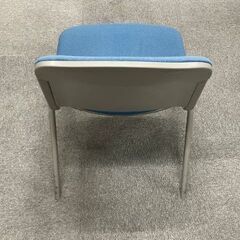 【引き取りに来ていただける方限定】ウチダ ミーティングチェア3脚セット(MX-20／ブルー)の画像