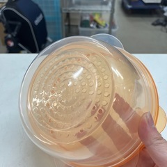 石2510-358 クレハ レンジでつくる温野菜 ザル付き 2重構造 未使用の画像