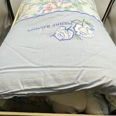 ij5746HI ピエールバルマン PIERRE BALMAIN シルク混肌掛ふとん 140×190cm ブルー 寝具 布団 シングルの画像