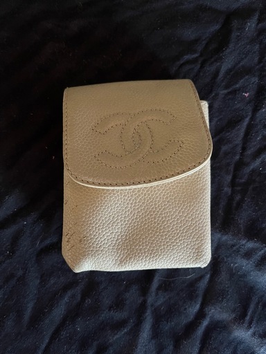 CHANEL シャネル ココマーク ビンテージ シガレットケース タバコケース キャビアスキン レディース メンズ 小物入れ