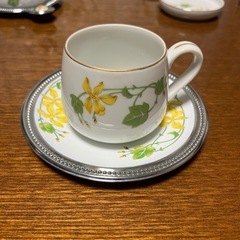 
花柄 コーヒーカップ 5客セットの画像