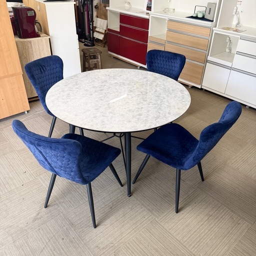 【新品同様‼️】定価238,480円♪直径120cm 4人掛けセットセラミック天板 新品同様‼️】定価238,480円♪ サカイ工芸 直径120cm 4人掛け