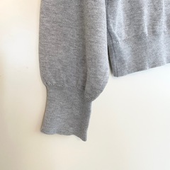 【earth music&ecolog】y ちびスカラップカーディガン グレー系 Fサイズの画像