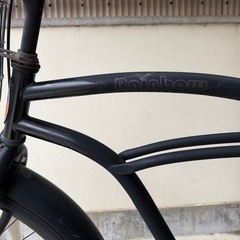 自転車 
レインボー ビーチクルーザー ブラック 黒の画像