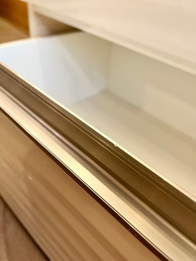 【配送可!】【8.5万円】 Shigiyama Furniture シギヤマ チェスト 6杯 ホワイト 光沢 エナメル調 前板デザイン