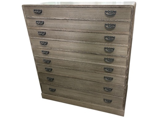 NO.2599 桐箪笥 和箪笥 たんす 9段 収納 家具 中古