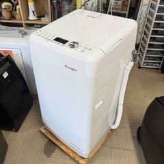 【超美品‼️】定価74,800円♪ e angle(エディオンオリジナル) 2021年製 7.0kg全自動洗濯機 洗剤/柔軟剤自動投入 レトロ調ホワイト♪の画像