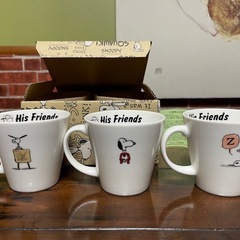 新品未使用 PEANUTS トリオマグセットSNOOPYの画像