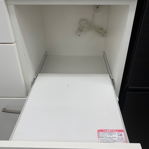 【キッチンボード！】【スライド2枚扉】【3段引き出し】