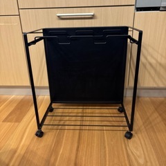 【美品】山崎実業 tower 目隠し 分別ダストワゴン の画像