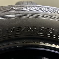 BS BRIDGESTONE ECOPIA NH100C 185/65R15 15インチ 夏タイヤ 2本 21年製 バリ溝 シエンタ フリード イスト アクア ティーダ等　(KTG381)の画像