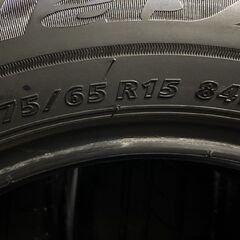 BS BRIDGESTONE Playz PXⅡ 175/65R15 15インチ 夏タイヤ 4本 20年製 バリ溝 アクア カローラアクシオ ヴィッツ フィット等　(KTH381) の画像