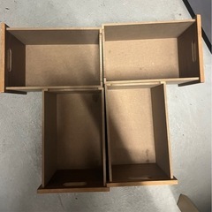 無印良品　スタッキングチェスト・引出し・４個突板の画像