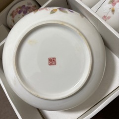舞花 菓子鉢付煎茶揃の画像