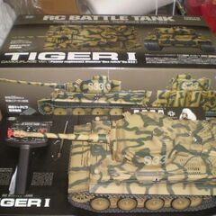 1/24 RCバトルタンク タイガーI 初期型 迷彩仕様 完成品ラジコン戦車 東京