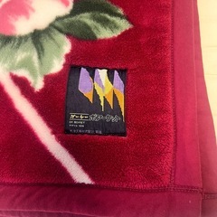 アクリル　毛布　あったかい　昭和レトロ　極暖の画像