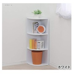 【美品】アイリスオーヤマ コーナー棚 スペース有効活用！の画像