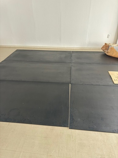 日東化工　養生ゴムマットブラックターフ　凹凸無し　8枚