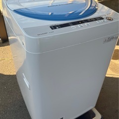 シャープ 5.5㎏ 全自動洗濯機 2014年製 ES-GE55Pの画像