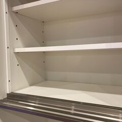 【愛品館 市原店】ニトリ｜アルミナ2 120KB｜スライド扉キッチンボードの画像