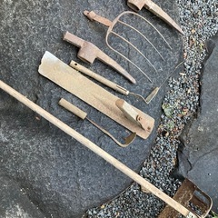 農具の金具類のみの画像